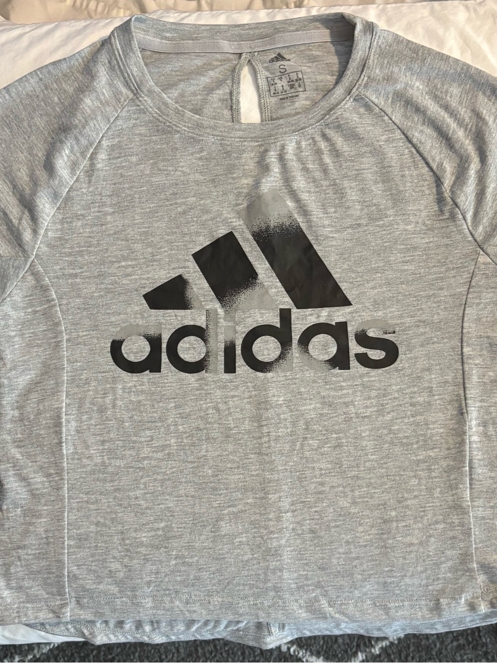 adidas Gray sports Tshirt - small